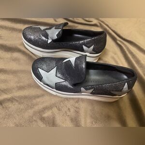 Stella McCartney woman’s Canvas Printed
Wedge Sneakers Stars Black 36